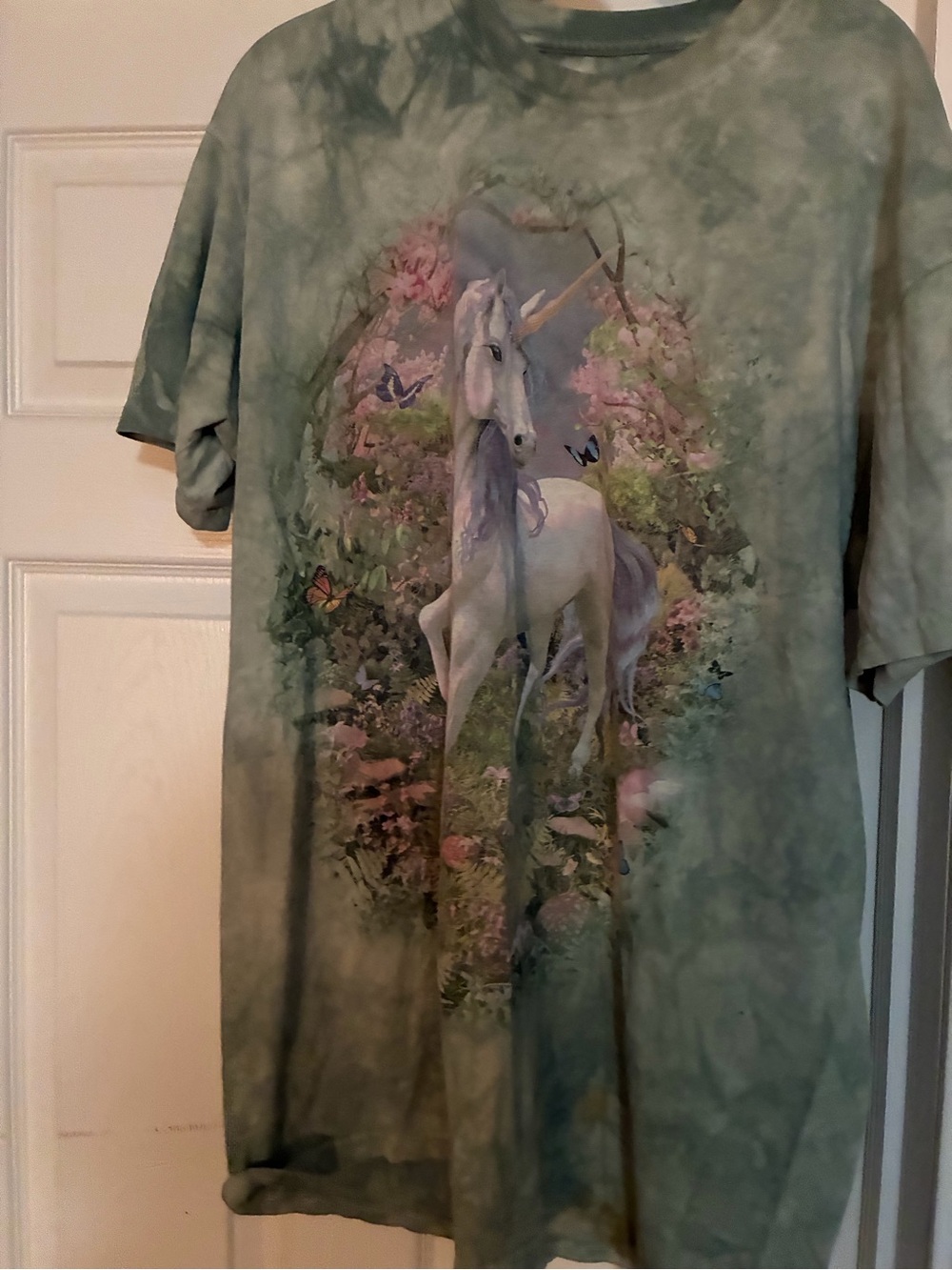The Mountain Green Tie-Dye Unicorn Graphic Tee